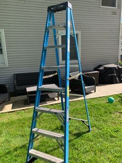 Werner 8 ft  fiberglass  ladder