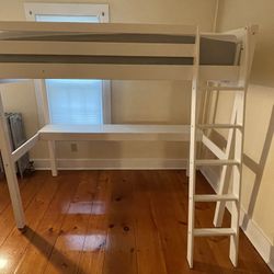 Bed Frame With Built In Desk And Mattress 