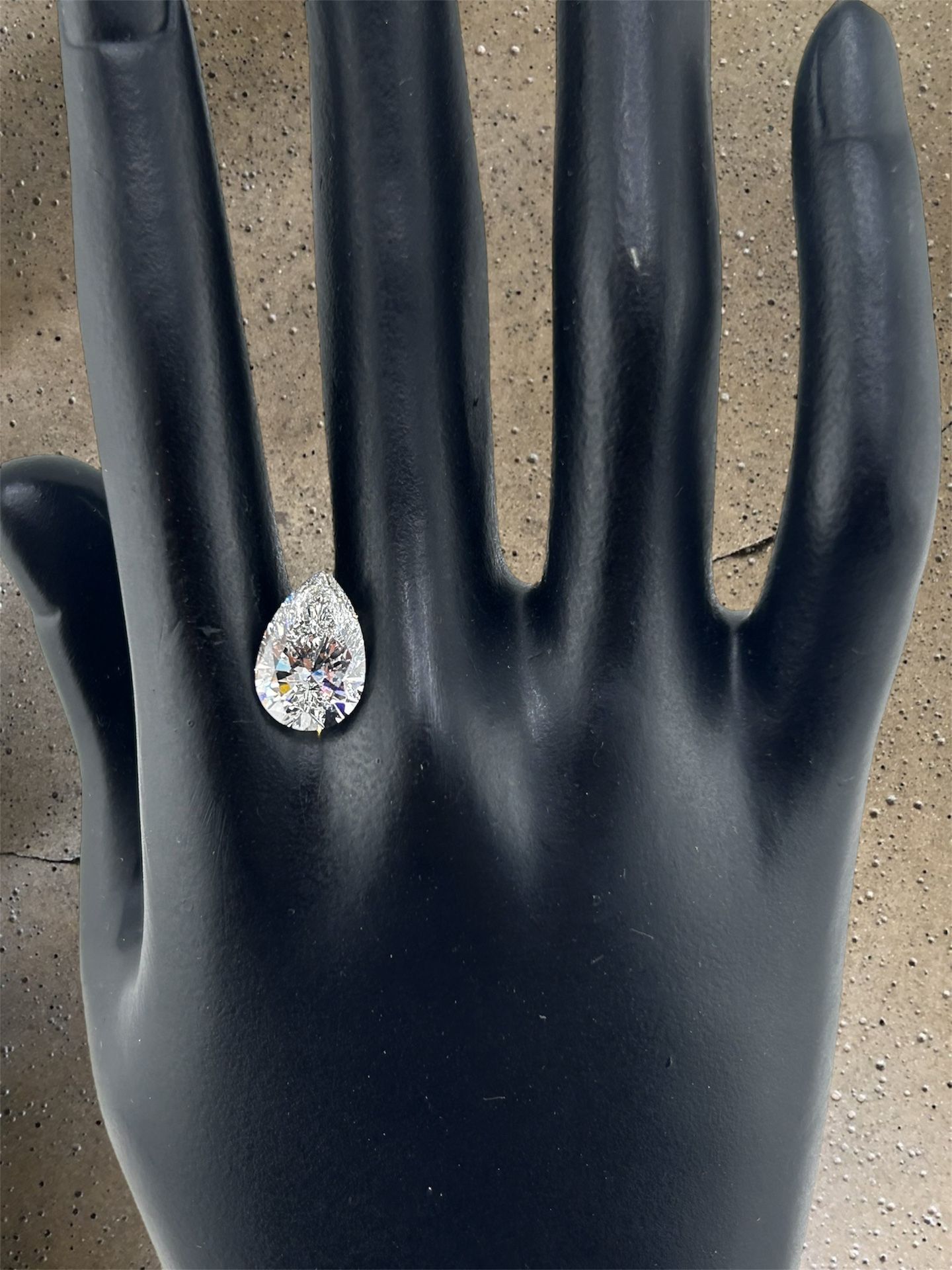 3.58 Ct Lab Grown Pear Shape Certified Diamond