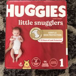 Huggies Little Snugglers Size 1/96 Diapers 
