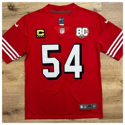 49ers jersey 80th Anniversary patch + Captain patch QUALITY!!