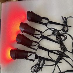 4 Spotlight With 8 Color Changing LED 15 Feet 110v Includes 2 Remotes