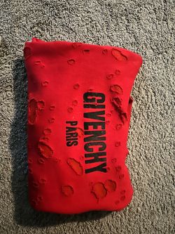 Givenchy Destroyed Logo Hoodie.