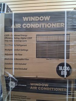 180000btu windows ac's by GE or Toshiba or LG 240volts.  Complete Set new with warranty.