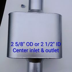 Single Chamber Race Muffler Brand New! 