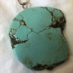 Turquoise Pendant And Turquoise Ring Size 7