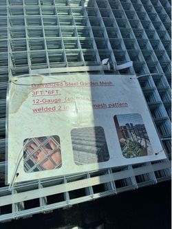 Galvanized steel garden mesh