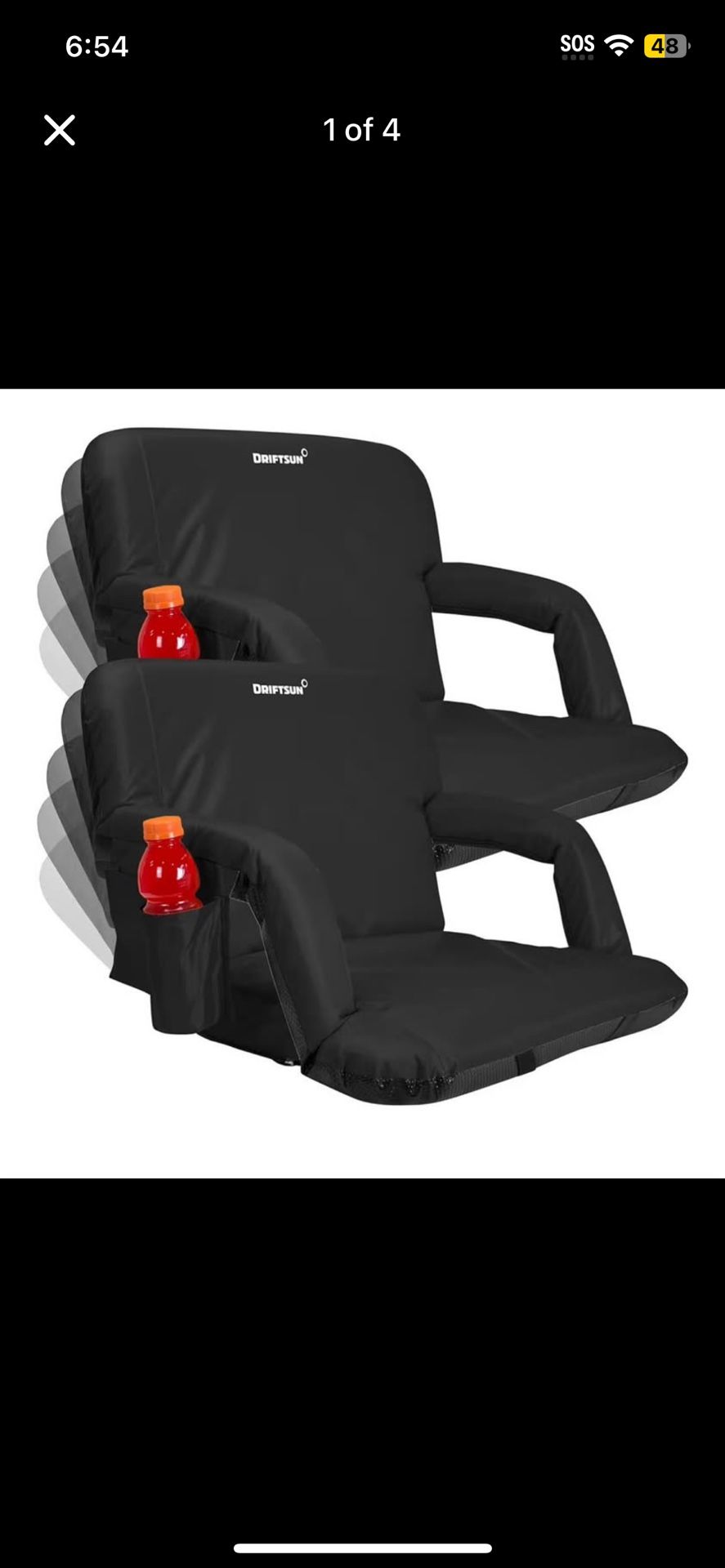 Driftsun 2 Pack Extra Wide Stadium Seats