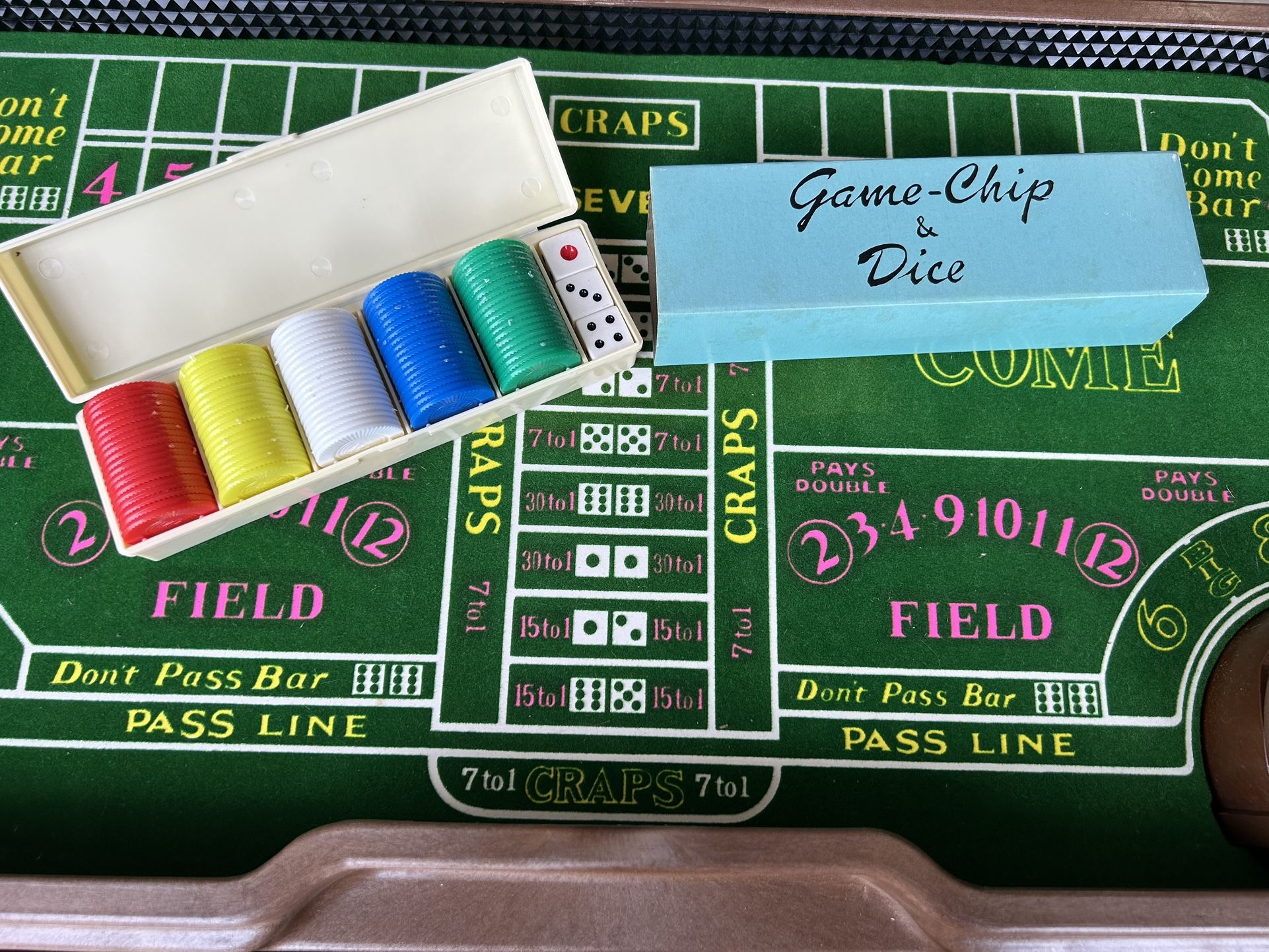 Vintage Auto-Shooter Craps Table Waco In Box