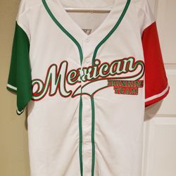 Mexico Drinking Team Men's Baseball Jersey. 