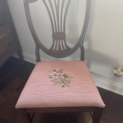 Sweet Vintage Needlepoint Chair