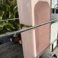 Pink Cast-Iron Tub
