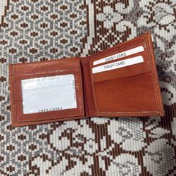 Brand New Men’s Bi-Fold Brown Leather Wallet 💳 🪪
