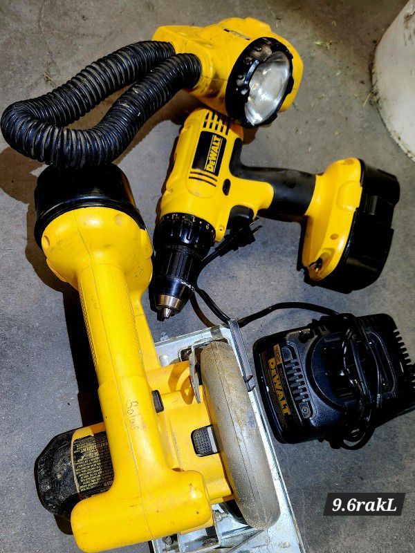 Dewalt Cordless Tools Including Two Batteries Charger