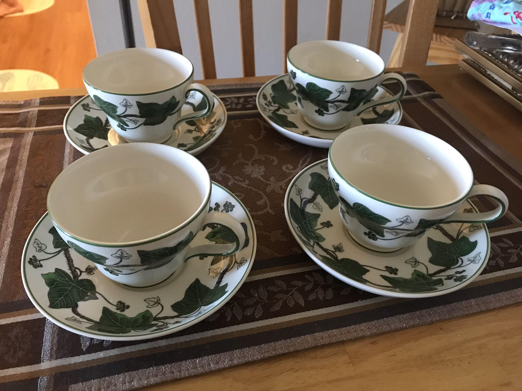 Wedgwood Cups And Saucers