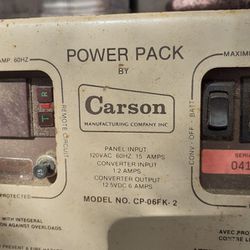 RV Camper Power Pack