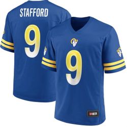 Los Angeles Rams Matthew Stafford #9 Jersey Mens Small Blue New