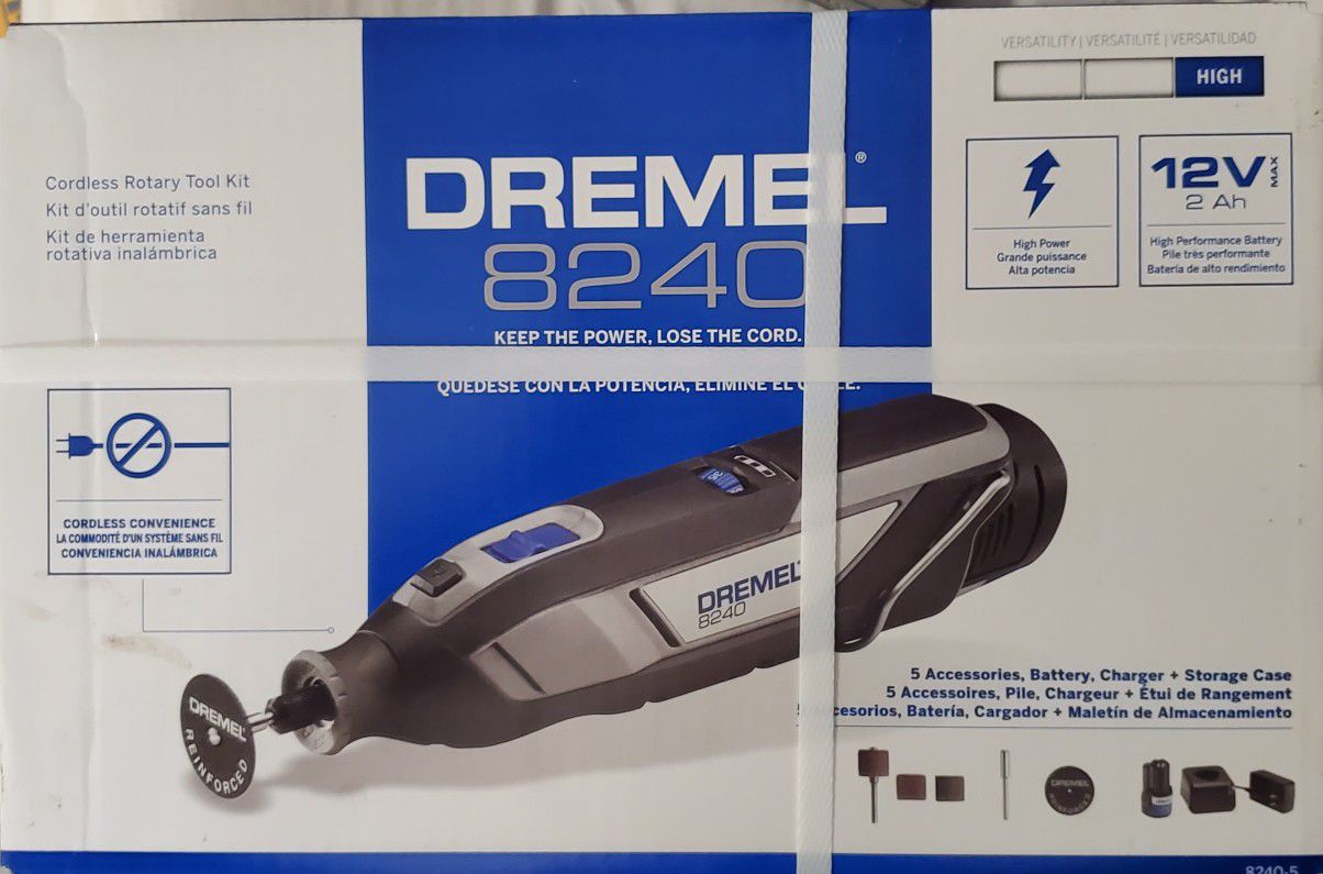 DREMEL 8240-5 12V CORDLESS ROTARY TOOL KIT Brand New