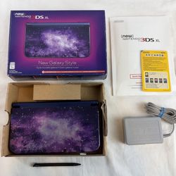Handheld New Nintendo 3DS XL Galaxy edition Complete In Box 