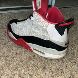 Men’s Air Jordan Dub Zero White/Varsity Red, Size US 10