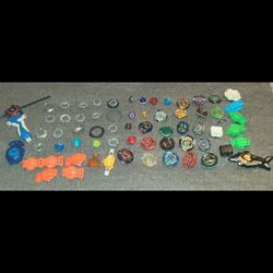 60 Beyblade Burst Metal Lot Takaratomy Action Toys Collectibles Used Condition