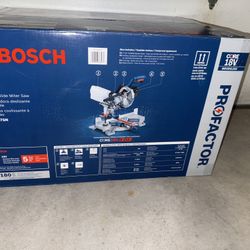 Bosch Miter Saw +2 18 Volt Lithium Batteries+charger Bundle 