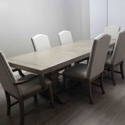 Prospect Hill 9 Piece Farmhouse Style Dining Set