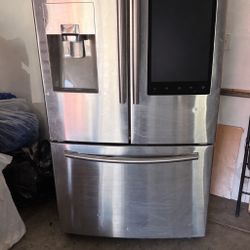 30 cu. ft. Mega Capacity Standard Depth 3-Door French Door Refrigerator in Stainless Steel with Family Hub