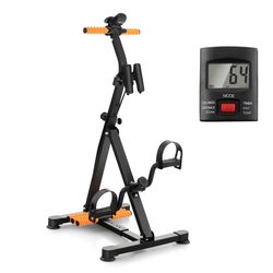 Adjustable LCD Pedal Exercise Bike with Massage Total Body Fitness Rehab Equipment