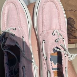 Pink Sperry Boat Shoes 