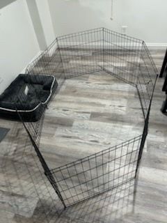 Foldable wire dog exercise pen