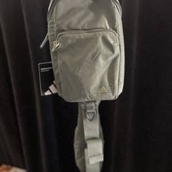 ESSENTIALS 2 Sling Crossbody Silver Green