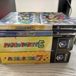 Mario Party Nintendo GameCube Collection With Manuals And Microphones 