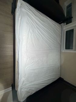Queen Bed Frame + Beautyrest Mattress