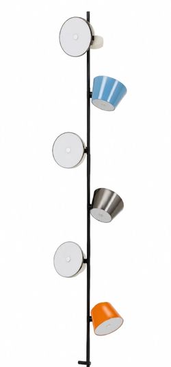 Modern Multi-Color 6-Light Metal Pendant / Floor Light Fixture