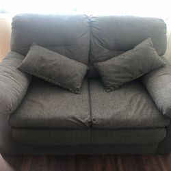 Grey Sofa 2 Seat with pillows