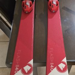 Barely Used Youth Skis, Boots, Poles, And Bag