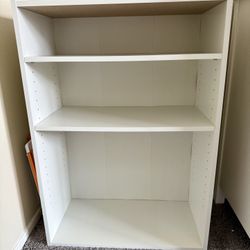 White Bookshelf with adjustable shelves