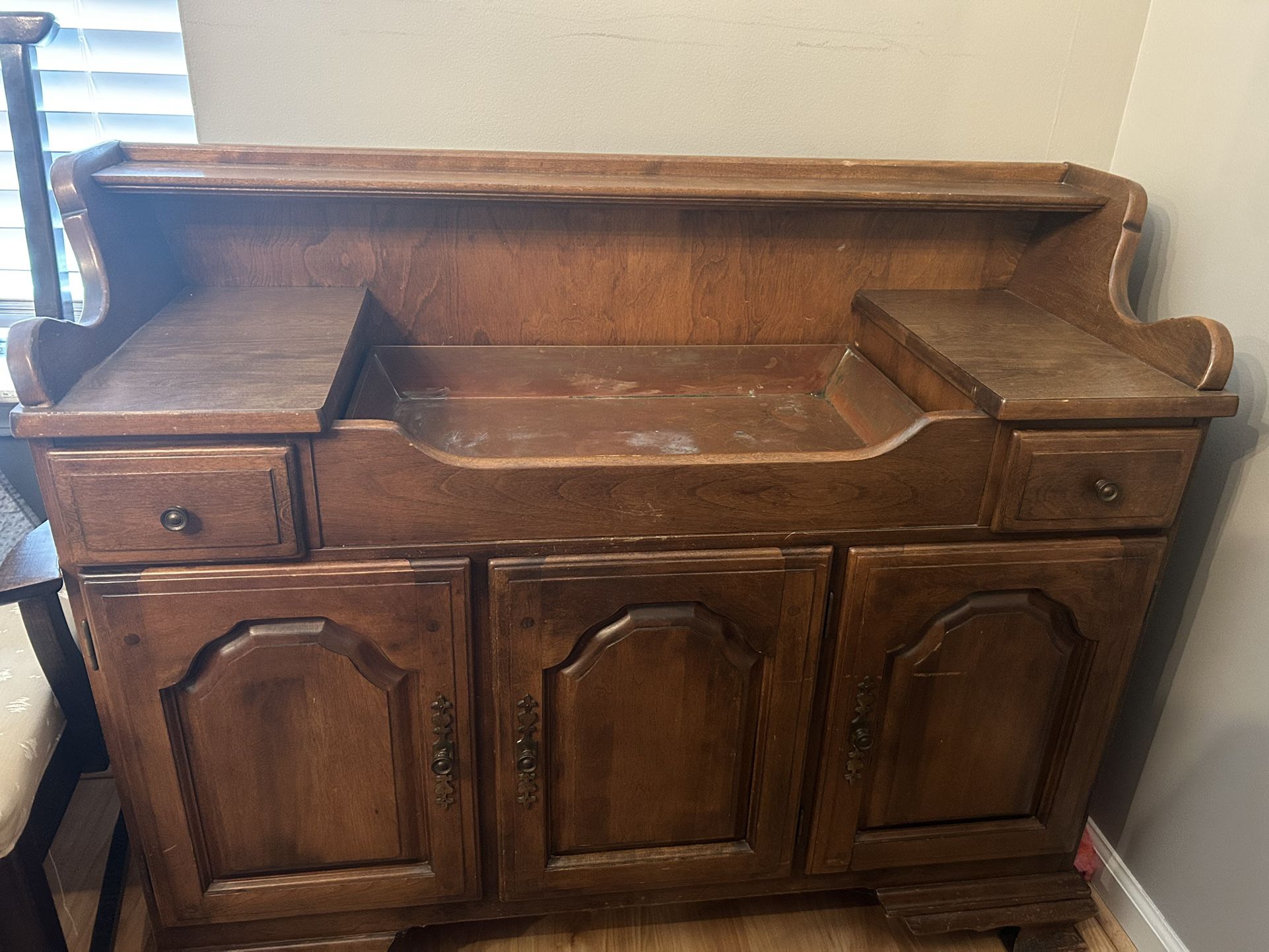 Maple Dry Sink with Copper Lining by Temple Stuart 
