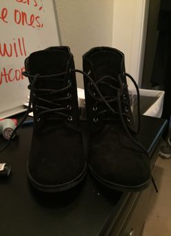 Black boots. Size 9