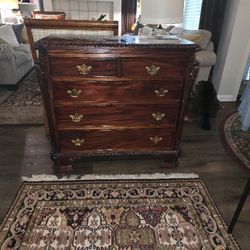 Beautiful Carved Mahogany Dresser
