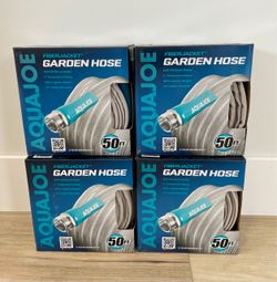 AQUA JOE 1/2 in. Dia. x 50 ft. Xtreme Fiber jacket Garden Hose, Metal Fittings