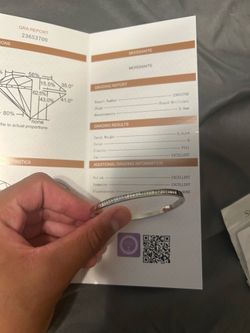 100% moissanite bracelet