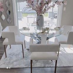 ROUND dining TABLE - Silver 😍