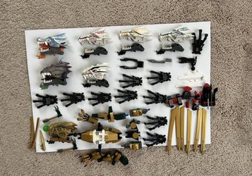 Lego Ninjago Dragon Head Pieces From Retired Sets 70503, 2260, 2509, 9450