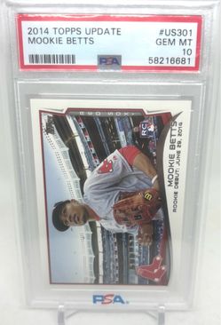 MOOKIE BETTS PSA 10 RC 2014 Topps Update #US301
