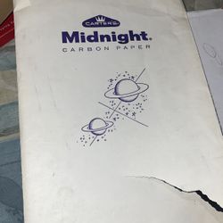Vintage Carters Midnight Carbon Paper 