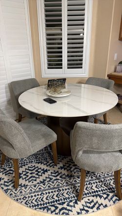 Dining table with four chairs