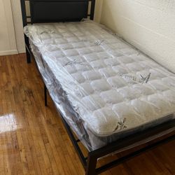 Cama Twin Size Nueva En Caja Incluye Colchon 