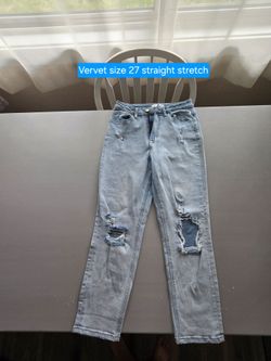 Vervet size 27 straight stretch jeans